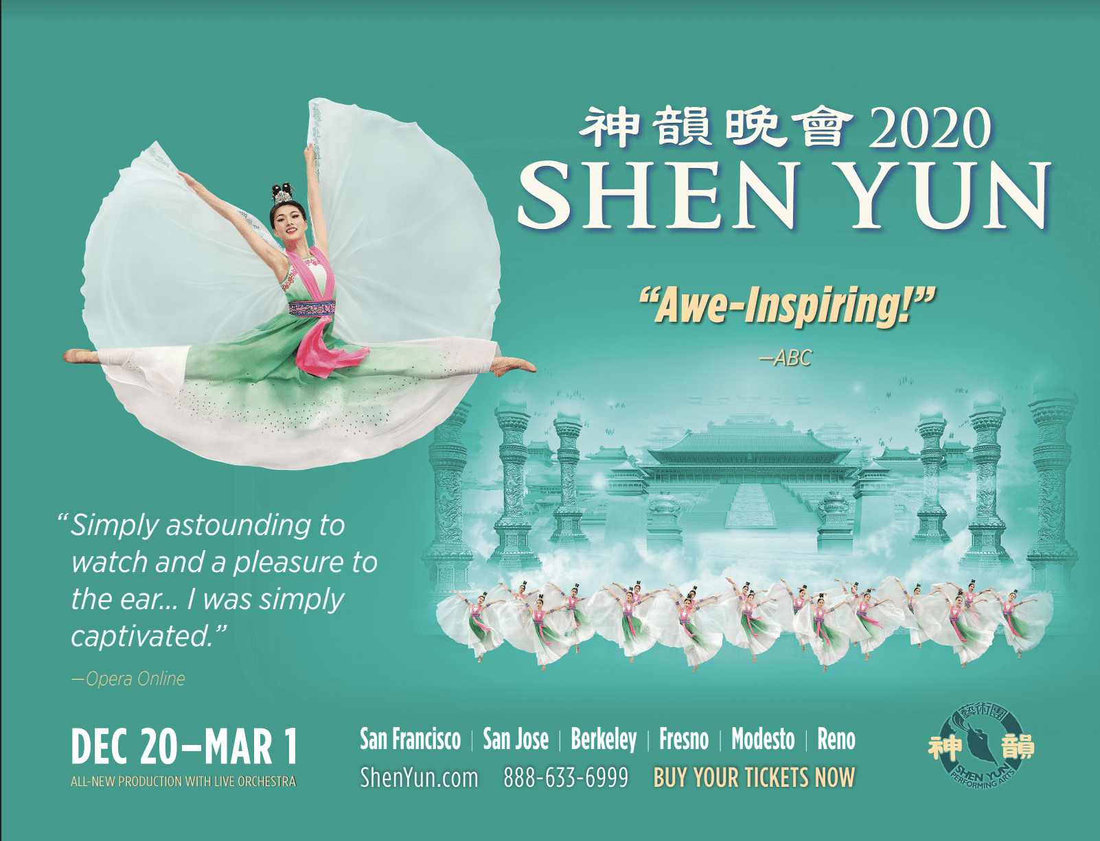 AllNew Shen Yun Production with Live Orchestra in San Francisco 2020